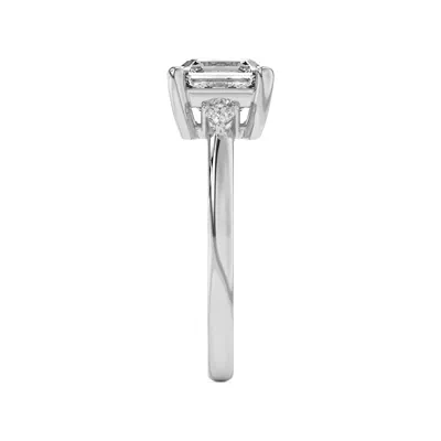 Meredith Pear Accent Engagement Ring