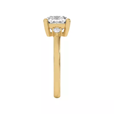 Meredith Pear Accent Engagement Ring