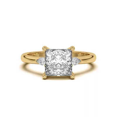 Meredith Pear Accent Engagement Ring