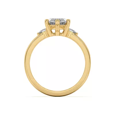 Meredith Pear Accent Engagement Ring