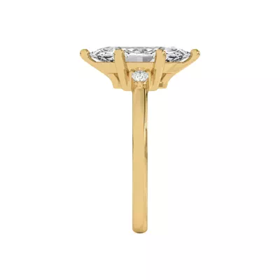 Meredith Pear Accent Engagement Ring