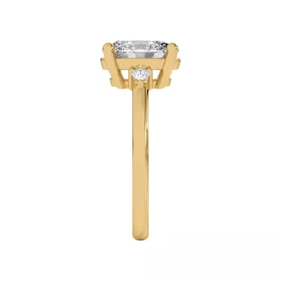 Meredith Pear Accent Engagement Ring