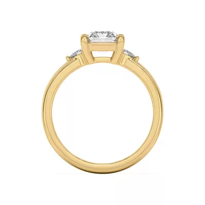 Meredith Pear Accent Engagement Ring