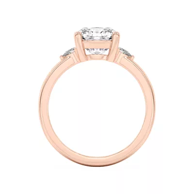 Meredith Pear Accent Engagement Ring