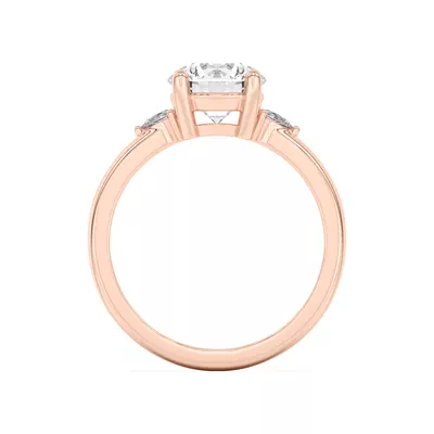 Meredith Pear Accent Engagement Ring