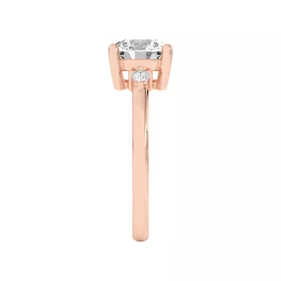Meredith Pear Accent Engagement Ring
