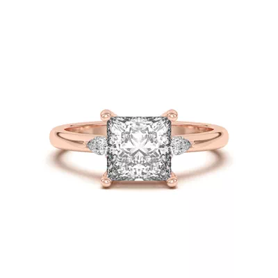 Meredith Pear Accent Engagement Ring