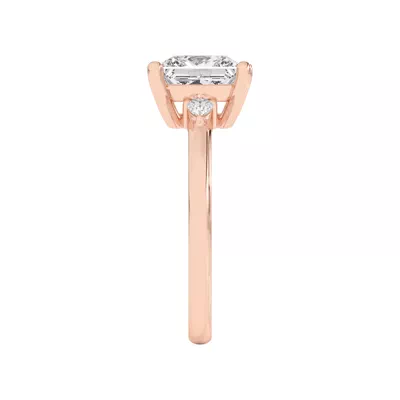 Meredith Pear Accent Engagement Ring