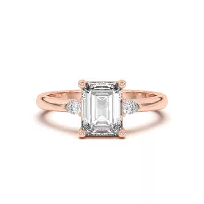 Meredith Pear Accent Engagement Ring