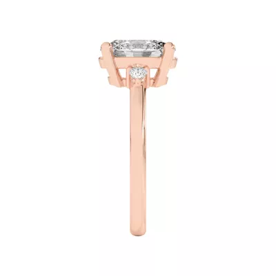 Meredith Pear Accent Engagement Ring