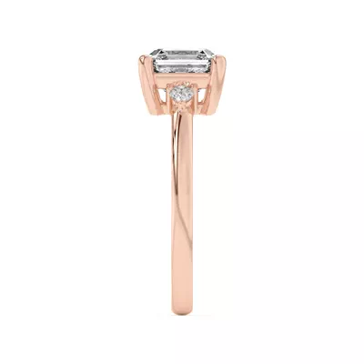 Meredith Pear Accent Engagement Ring