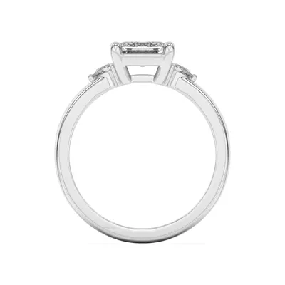 Meredith Pear Accent Engagement Ring
