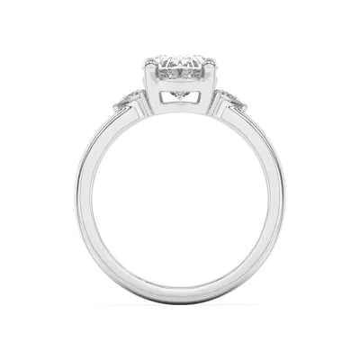 Meredith Pear Accent Engagement Ring