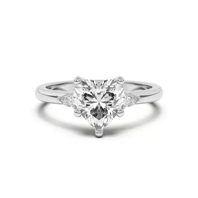 Meredith Pear Accent Engagement Ring