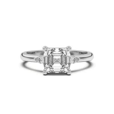 Meredith Pear Accent Engagement Ring