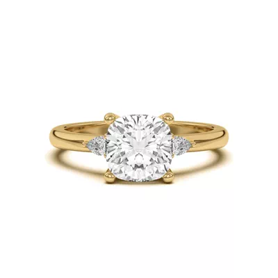 Meredith Pear Accent Engagement Ring