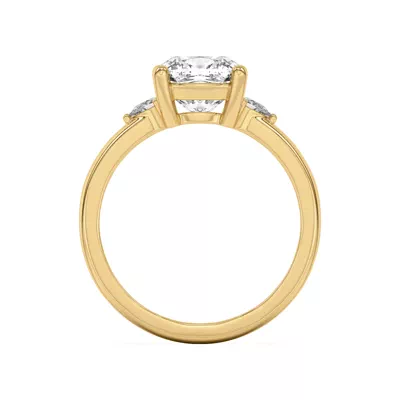 Meredith Pear Accent Engagement Ring