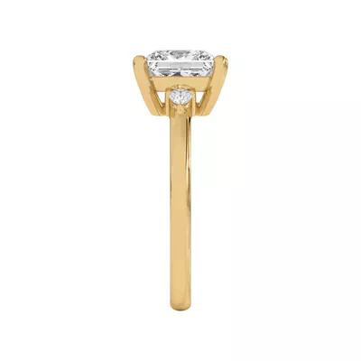 Meredith Pear Accent Engagement Ring
