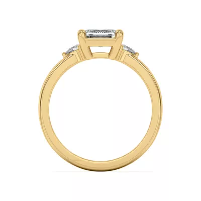 Meredith Pear Accent Engagement Ring