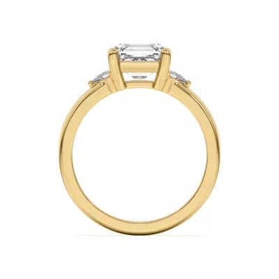 Meredith Pear Accent Engagement Ring