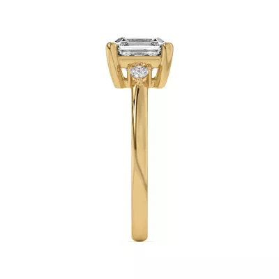 Meredith Pear Accent Engagement Ring