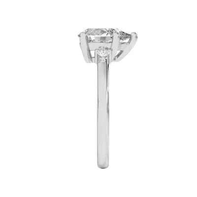 Meredith Pear Accent Engagement Ring