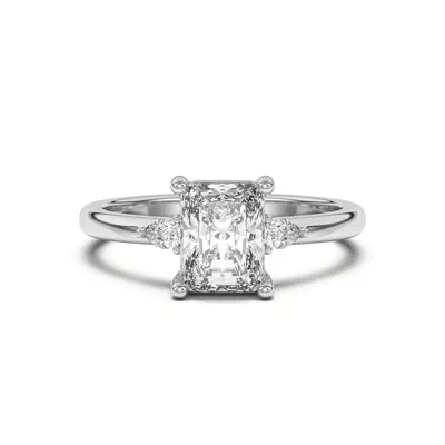 Meredith Pear Accent Engagement Ring