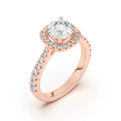 Cici Halo Engagement Ring
