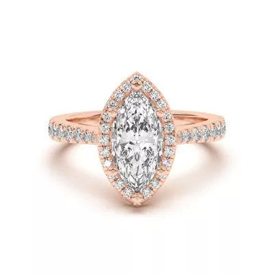 Cici Halo Engagement Ring