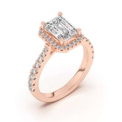 Cici Halo Engagement Ring