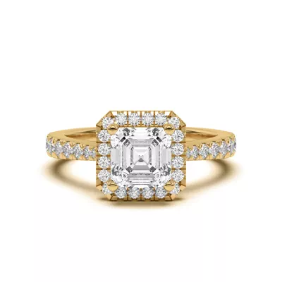 Cici Halo Engagement Ring