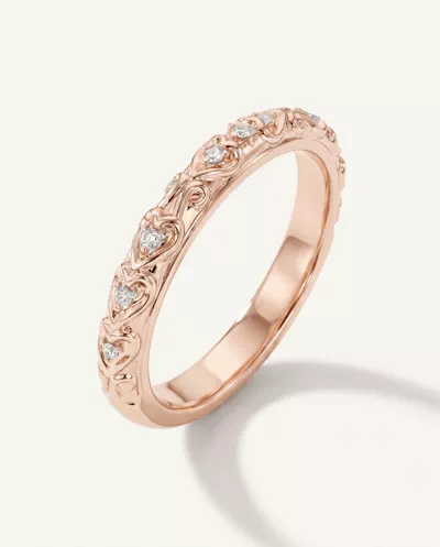 Kathryn Lab Pavé Heart Scroll Band