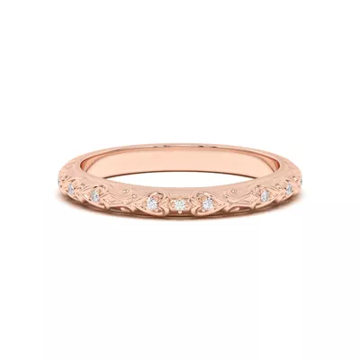 Kathryn Pavé Heart Scroll Band