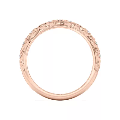 Kathryn Pavé Heart Scroll Band