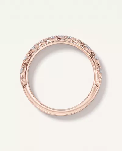 Kathryn Pavé Heart Scroll Band