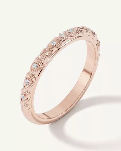 Kathryn Pavé Heart Scroll Band