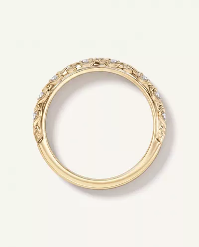 Kathryn Lab Pavé Heart Scroll Band