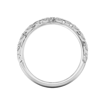 Kathryn Lab Pavé Heart Scroll Band