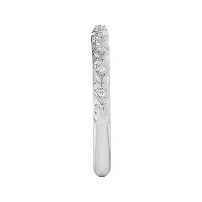 Kathryn Pavé Heart Scroll Band