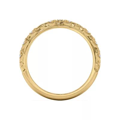 Kathryn Pavé Heart Scroll Band