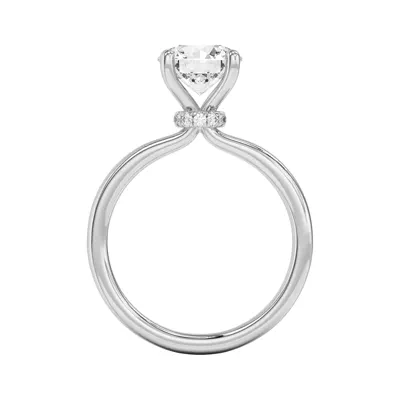 Briana Hidden Pavé Circlet Engagement Ring