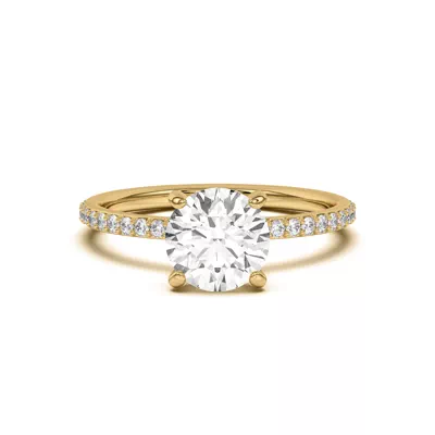 Alara Pavé Collar Engagement Ring