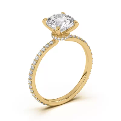 Alara Pavé Collar Engagement Ring