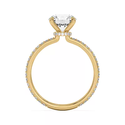 Alara Pavé Collar Engagement Ring