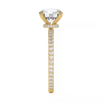 Alara Pavé Collar Engagement Ring