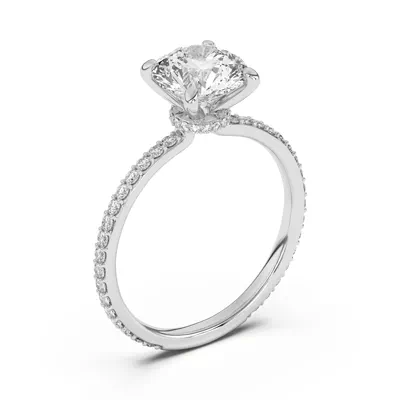 Alara Pavé Collar Engagement Ring