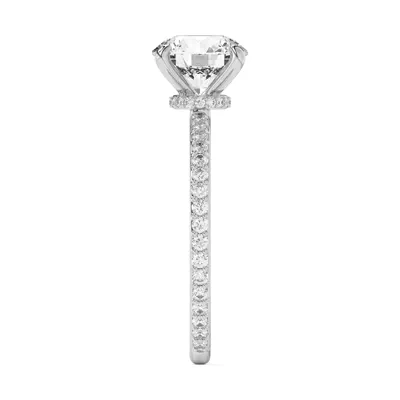 Alara Pavé Collar Engagement Ring