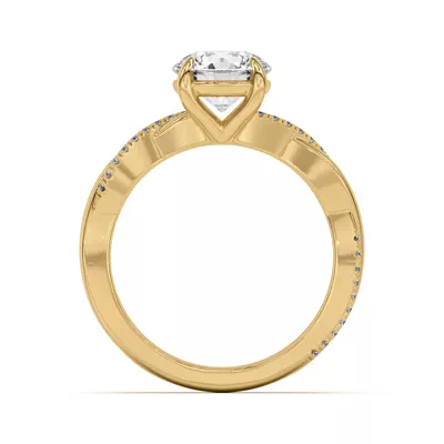 Debra Twisted Pavé Engagement Ring