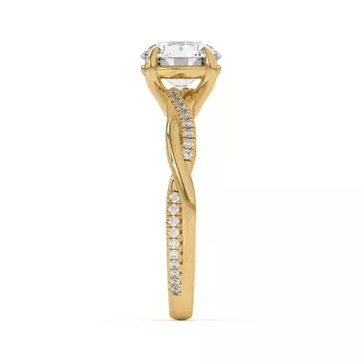 Debra Twisted Pavé Engagement Ring