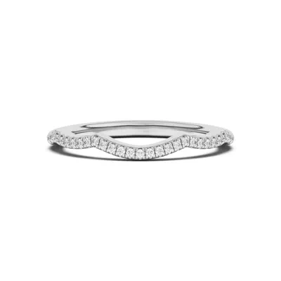 Debra Scalloped Curve Pavé Band